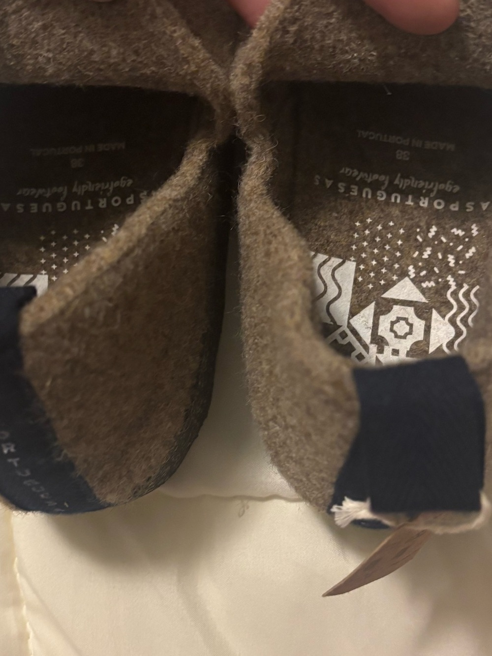 Asportuguesas By Fly London Taupe City Sneaker Size 38 EU 7-7.5 US - Picture 11 of 11